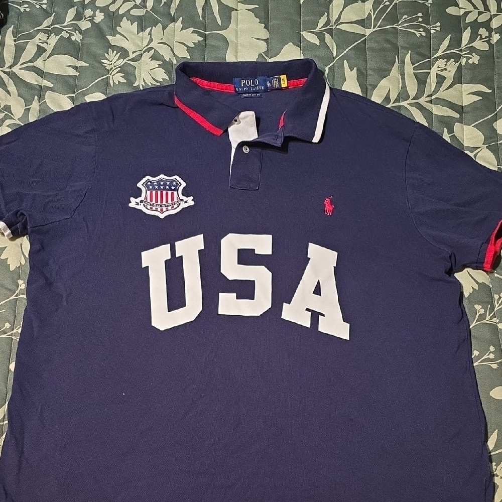 Polo by Ralph Lauren Navy USA Men's Shirt